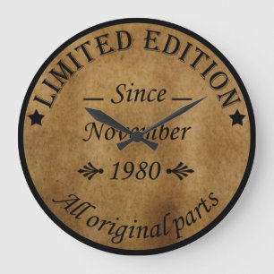 geboren in november 1980  verjaardag grote klok