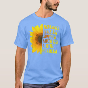 Geboren in november 2010 Zonnebloem Matching Women T-shirt