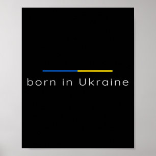 Geboren in Oekraïne - Steun Oekraïne Patriottisch Poster