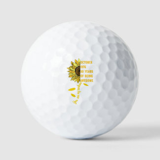 Geboren in oktober 1966 Zonnebloem 60e verjaardag Golfballen