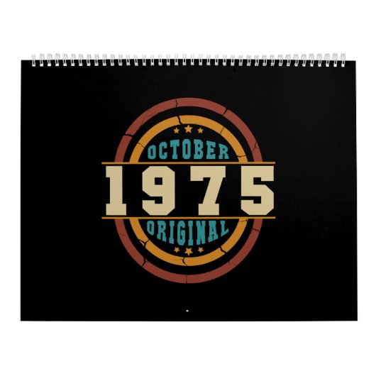 Geboren in oktober 1975 kalender (Hoes)