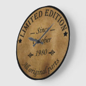 geboren in oktober 1980 verjaardag grote klok (Hoek)