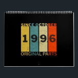 Geboren in oktober 1996 Funny Birthday Retro Quote Kalender<br><div class="desc">Geboren in oktober 1996 Funny Birthday Retro Quote</div>