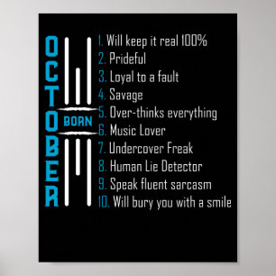 Geboren in oktober 2008 poster