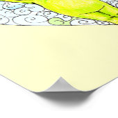 Geboren in onze wandkunst van Heart Baby Poster (Hoek)