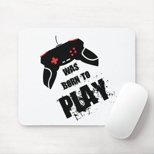 Geboren in Play Mousepad Muismat (Met muis)