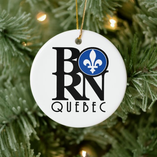 Geboren in Quebec Keramisch Ornament (Boom)