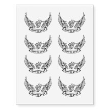 Geboren in Quilt Biker Tattoo