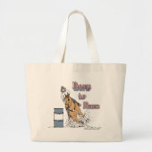 Geboren in Race Barrel Horse Bag Grote Tote Bag (Voorkant)