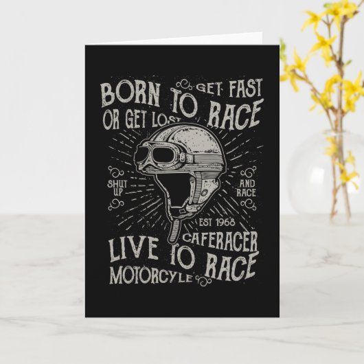 Geboren in Race Kaart (Gele Bloem)