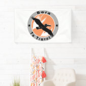 Geboren in reisbanner spandoek (Insitu)