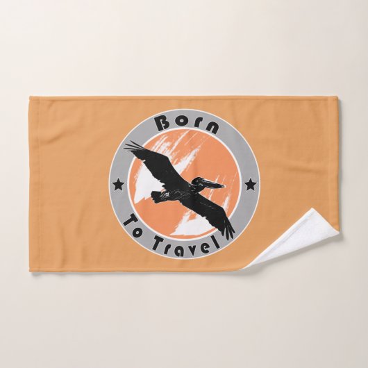 Geboren in reishanddoek handdoek (Handdoek)