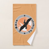 Geboren in reishanddoek handdoek (Handdoek)