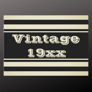 Geboren in  Retro verjaardagsfeestuitnodiging Kaart
