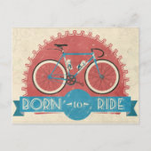 Geboren in Ride Briefkaart (Voorkant)