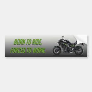Geboren in Ride Bumpersticker