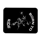 Geboren in Ride - Motocross Rider Magneet (Horizontaal)