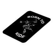 Geboren in Ride - Motocross Rider Magneet (Linkerzijde)