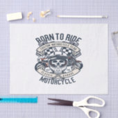 Geboren in rijdend motorrijwiel tissuepapier (Craft)