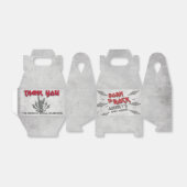 Geboren in Rock - Baby shower Bedankdoosjes (Uitgevouwen)