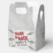 Geboren in Rock - Baby shower Bedankdoosjes (Geopend)