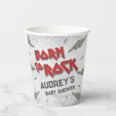 Geboren in Rock - Baby shower Papieren Bekers (Voorkant)