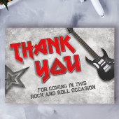 Geboren in Rock Bedankkaart