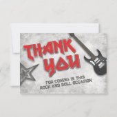 Geboren in Rock Bedankkaart (Voorkant)