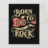 Geboren in Rock Electric Guitar Briefkaart (Voorkant)