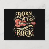 Geboren in Rock Electric Guitar Informatiekaartje (Achterkant)