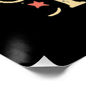 Geboren in Rock Electric Guitar Perfect Poster (Hoek)