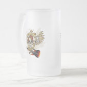 geboren in rock matglas bierpul (Voorkant links)