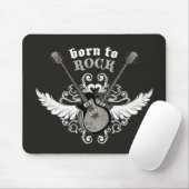 Geboren in Rock mousepad Muismat (Met muis)