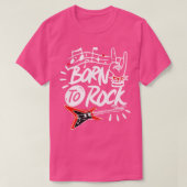 Geboren in Rock Music Rock en Roll 80s Lover  T-shirt (Design voorkant)