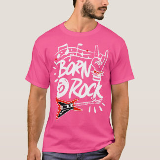 Geboren in Rock Music Rock en Roll 80s Lover  T-shirt