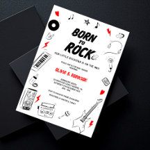 Geboren in Rock Rock Star Baby shower