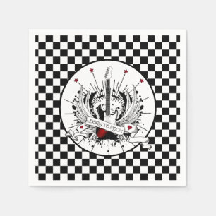 Geboren in Rock & Roll Guitar Rocker Metal Musicia Servet