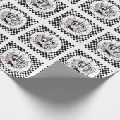 Geboren in Rock & Roll Guitar Rocker Musician Gift Cadeaupapier (Hoek)