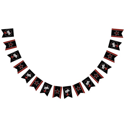 Geboren in Rock & Roll Guitar Rocker Musician Part Vlaggetjes (Alle)