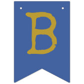 Geboren in Rock Star Birthday Party Banner Blue Go (Derde vlag)