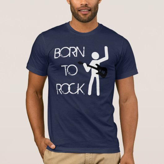 Geboren in Rock T-shirt (Voorkant)