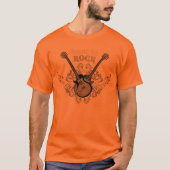 Geboren in Rock Winged Guitars shirt (Voorkant)