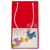 Geboren in Rooster Jaar Gepersonaliseerde Baby Gif Klein Cadeauzakje (Voorkant)