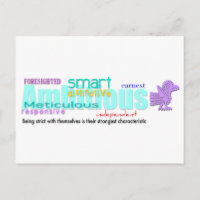 Geboren in Rooster Year Personality Briefkaart 2 A