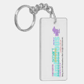 Geboren in Rooster Year Personality custom Sleutel Sleutelhanger (Voorkant Links)