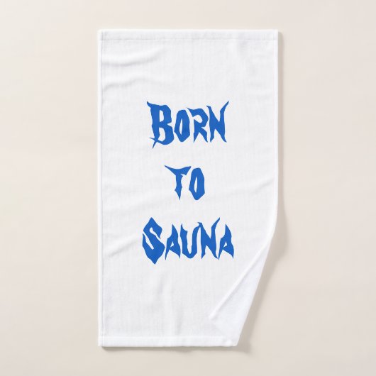 Geboren in Sauna Towel Set Bad Handdoek (Handdoek)