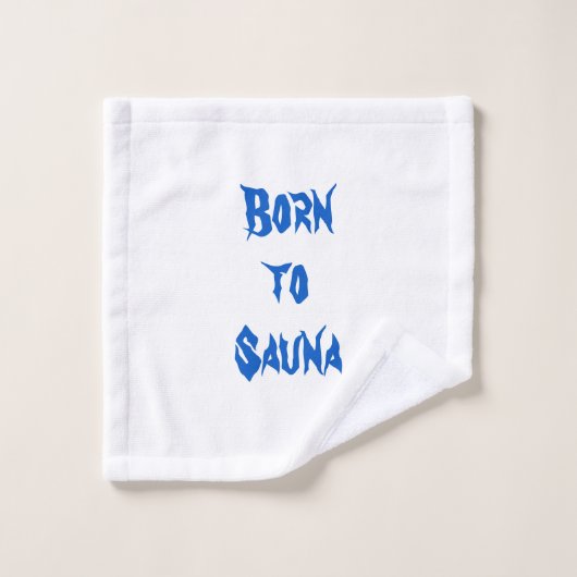 Geboren in Sauna Towel Set Bad Handdoek (Wasdoekje)