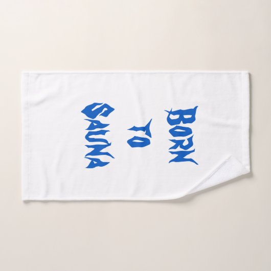 Geboren in Sauna Towel Set Bad Handdoek (Handdoek)