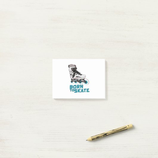 Geboren in Schaats Post-it® Notes (Op bureau)