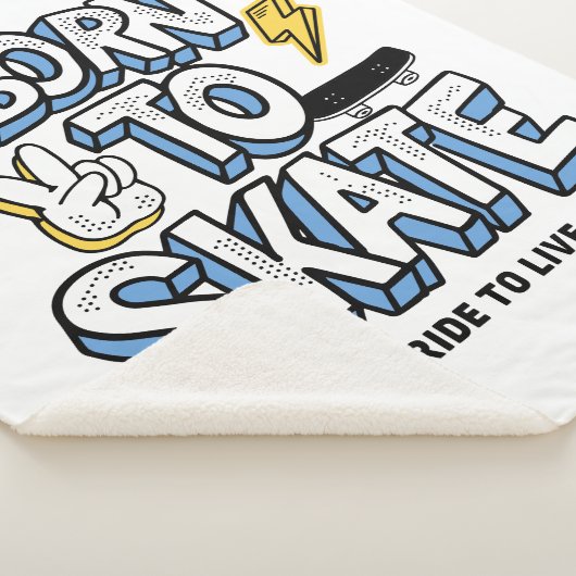 Geboren in Schaats Ride to Live Sherpa Deken (3/4)